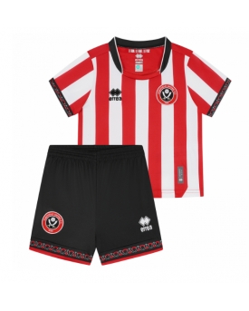 Billige Fotballdrakt Sheffield United Replika Hjemmedraktsett Barn 2025-26 Kortermet (med bukser)